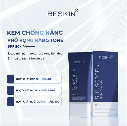 KEM CHỐNG NẮNG PHỔ RỘNG CHO DA DẦU BESKIN SPF 50/PA++++