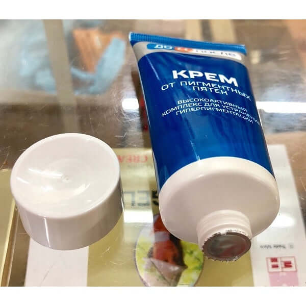 Kem đồi mồi kpem Nga 50ml xóa mờ đồi mồi tay, tàn nhang dưỡng da tay trắng sáng mịn màng