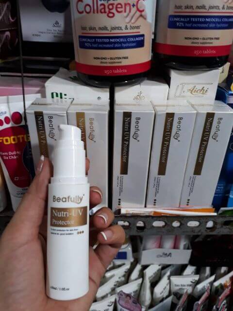 Kem Chống Nắng Che Khuyết Điểm Beafully Nutri-UV Protector - Chính Hãng, nâng Tone Da