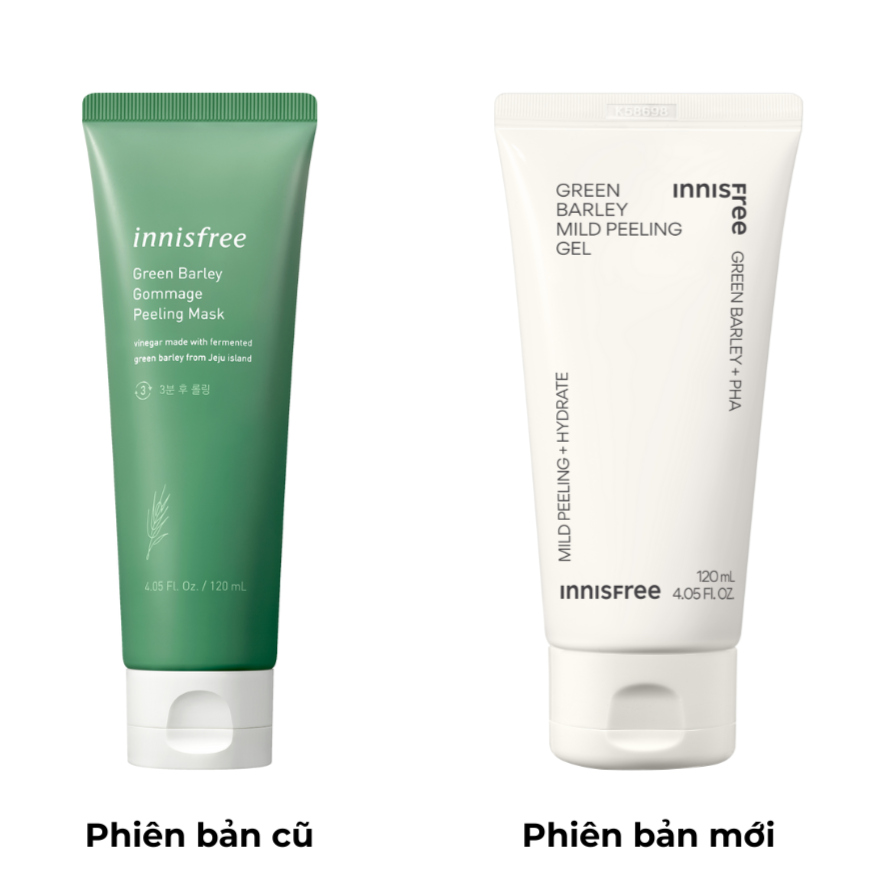 Mặt Nạ Tẩy Tế Bào Chết Innisfree Lúa Mạch Xanh 120ml - Sạch Da, Sáng Mịn
