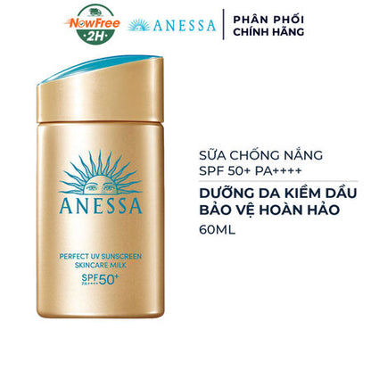 Sữa chống nắng Anessa Perfect UV Sunscreen Mild Milk SPF50+ PA++++ (60ml)