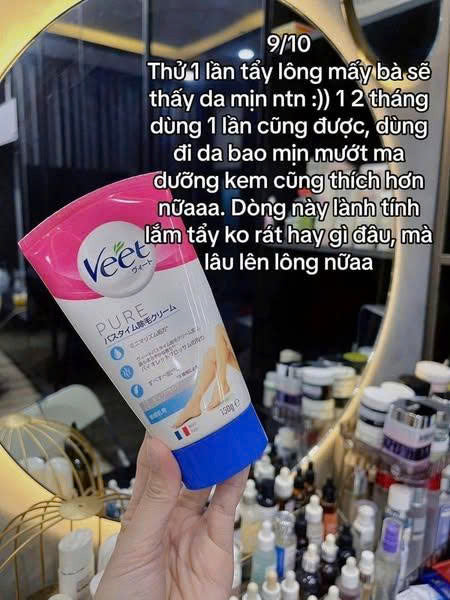 Kem Tẩy Lông VEET PURE Cho Da Nhạy Cảm – 150g