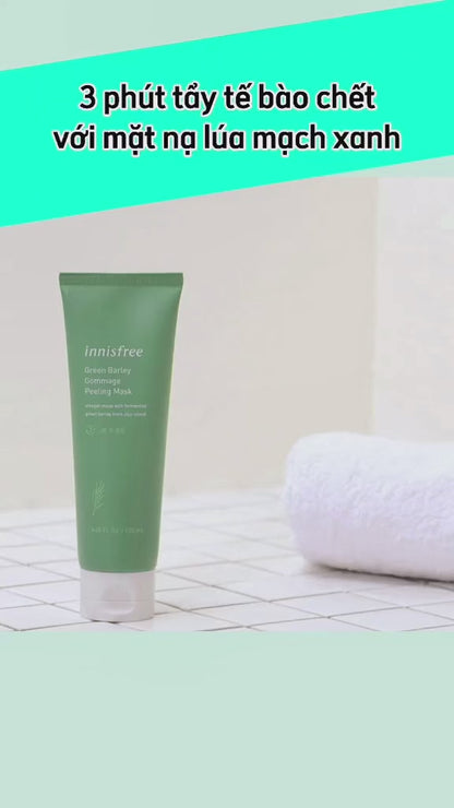 Mặt Nạ Tẩy Tế Bào Chết Innisfree Lúa Mạch Xanh 120ml - Sạch Da, Sáng Mịn