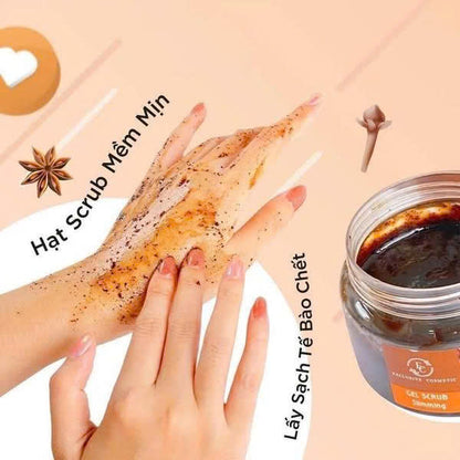 Tẩy Da Chết Toàn Thân Quế Hồi & Cà Phê – Mịn Da, Thơm Lâu