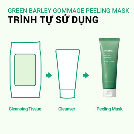 Mặt Nạ Tẩy Tế Bào Chết Innisfree Lúa Mạch Xanh 120ml - Sạch Da, Sáng Mịn