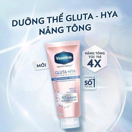 Sữa Dưỡng Thể Vaseline Gluta-Hya Nâng Tông Tức Thì 300ml – Dưỡng Sáng Da, Cấp Ẩm 12h